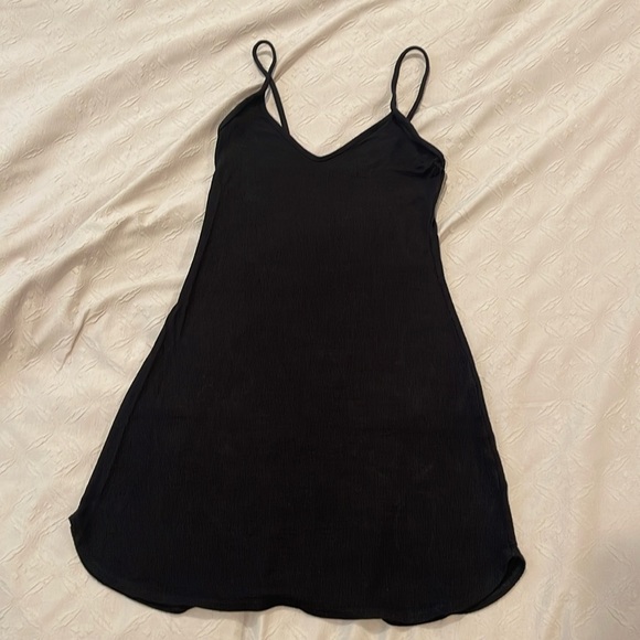 Slip Dress - Black Rib Black Rib Size S/M JOAH BROWN - Picture 5 of 9